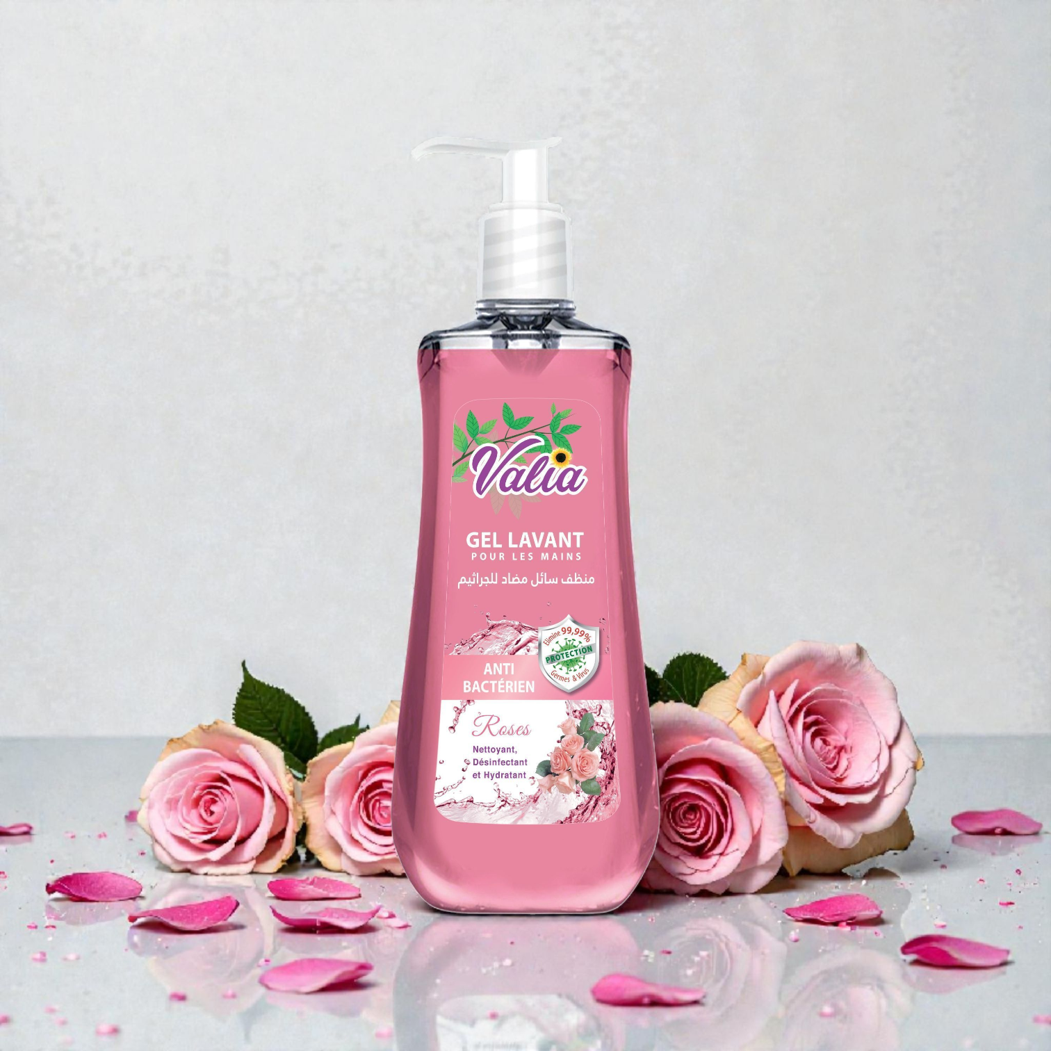 Valia Gel Lavant Mains - Roses